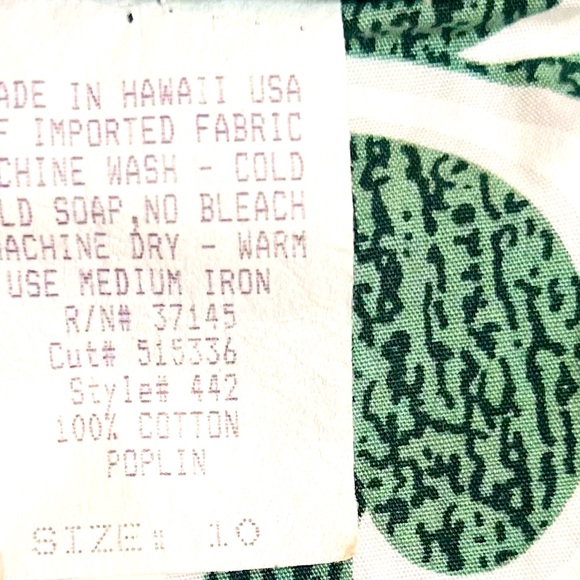 VTG Hilo Hattie Floral Shift Dress SZ 10 Green Hawaiian Retro Boho Grandma Vacay - Picture 7 of 7